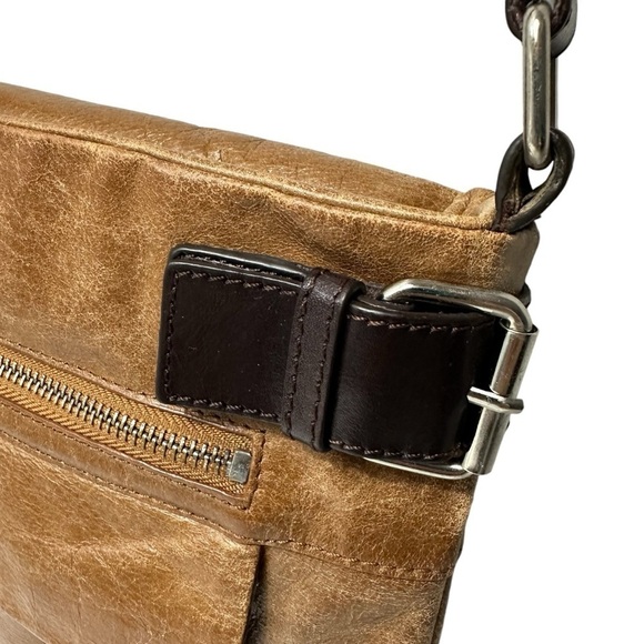 Danier Genuine Leather Medium Crossbody, Brown - Picture 6 of 14